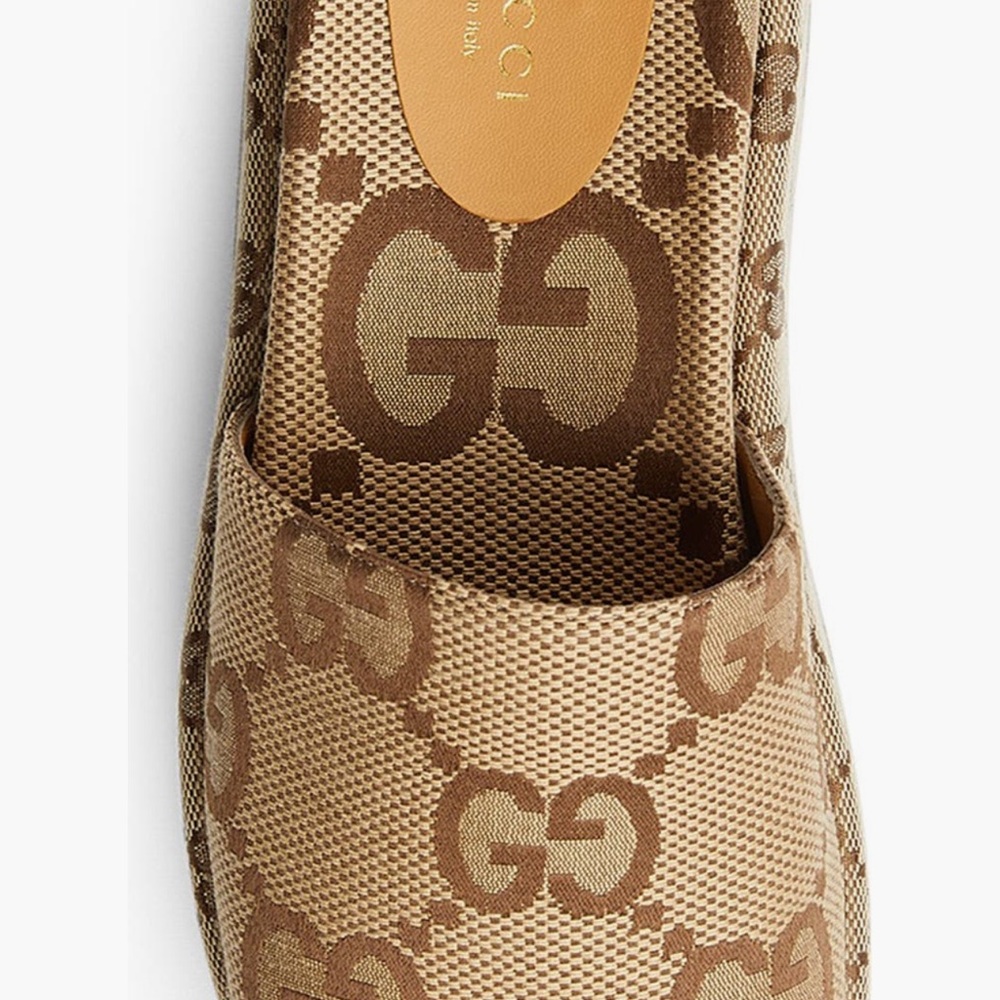 Gucci Angelina GG Logo Platform Slide Sandal - Picture 2 of 10